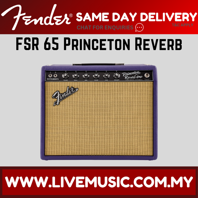 Fender FSR 65 Princeton Reverb Guitar Amplifier, Plum/Wheat, 230V EU