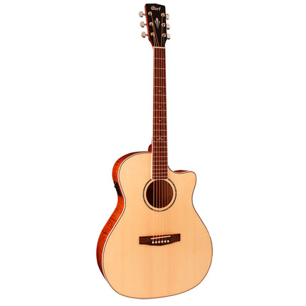 Cort GA-FF - Acoustic-Electric Guitar with Gig Bag - Natural Glossy (GA FF/GAFF)