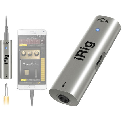 IK Multimedia iRig HD-A Digital Guitar Interface For Samsung Android ( HDA )