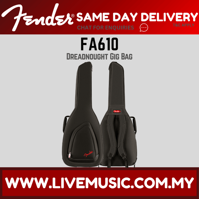 Fender FA610 Dreadnought Acoustic Guitar Gig Bag (FA-610)