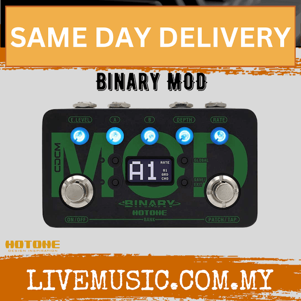 Hotone Binary Mod Modulation Guitar Effects Pedal
