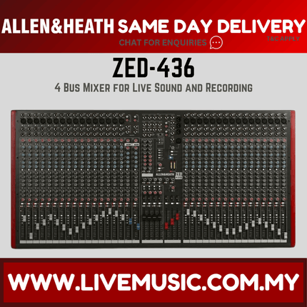 Allen & Heath ZED-436 Mixer with USB ( ZED436 / ZED 436 )