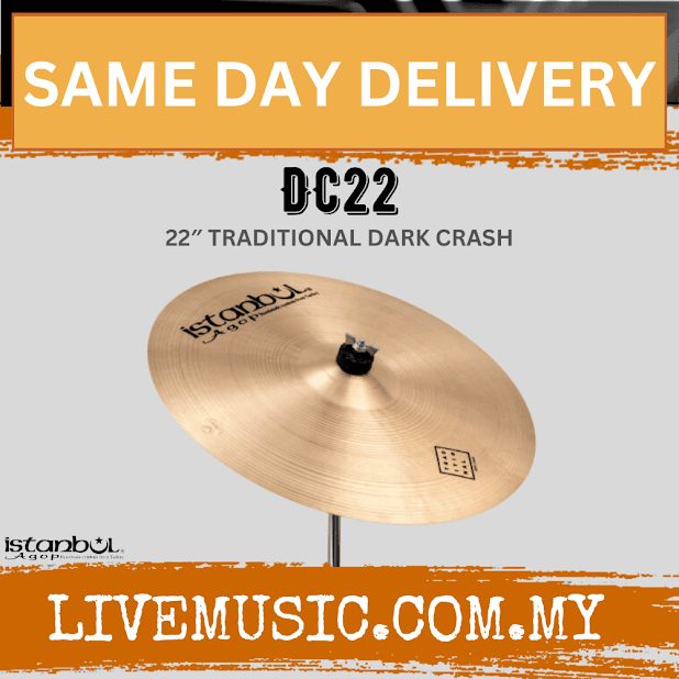 Istanbul Agop DC22 22" Traditional Dark Crash Cymbal ( DC-22 / DC 22 )