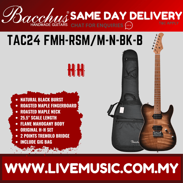 Bacchus TAC24 FMH-RSM/M Universe Series Electric Guitar - Without Accessories ( TAC24FMH RSM/M / TAC24FMHRSMM )
