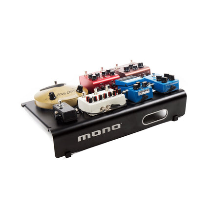 MONO Pedalboard Small, Black + Club Accessory Case 2.0 - Black (PFX-PB-S-BLK-BDL)