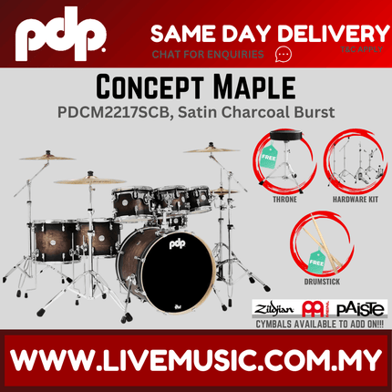 PDP by DW CM7 Concept Maple Shell Pack - 7-piece without Cymbals - (PDCM2217)