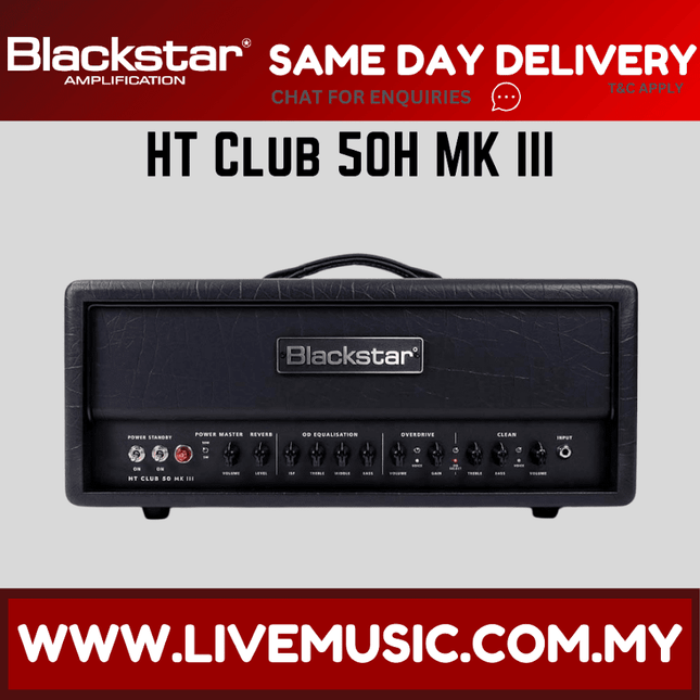 Blackstar HT Club 50 MK III 50-watt Tube Amplifier Head (HTCLUB50H/HT-CLUB50H/HT Club 50H)