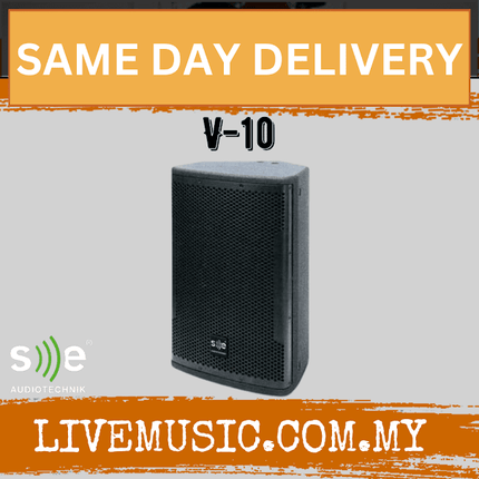 SE Audiotechnik V-Line V-10 10" 2 Way Passive Full Range Loudspeaker (V10 V 10)