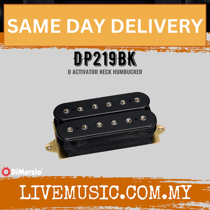 DiMarzio DP219BK Activator Neck Humbucker Pickup - Black (DP219 BK/DP219-BK)