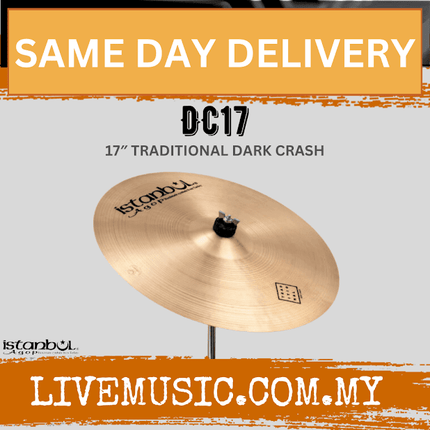 Istanbul Agop DC17 17" Traditional Dark Crash Cymbal ( DC-17 / DC 17 )
