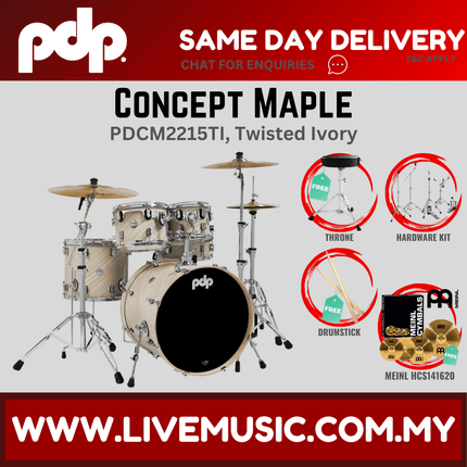 PDP by DW CM5 Concept Maple Shell Pack - 5-piece With HCS141620 Cymbal ( PDCM2215 )