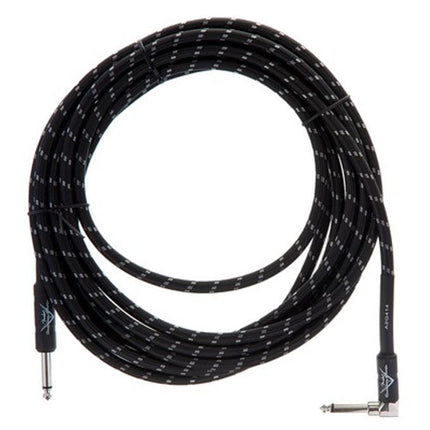 Fender Custom Shop Performance Series 18.6ft Angled Instrument Cable - Black Tweed