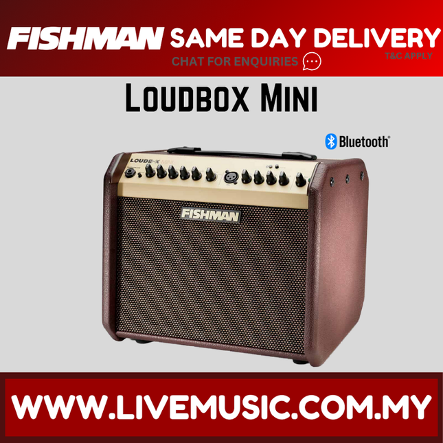 Fishman Loudbox Mini - 60 Watt Acoustic Guitar Amplifier with Bluetooth