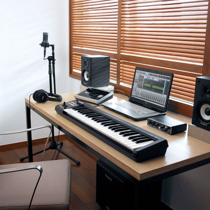 Roland A-49 49-Keys MIDI Keyboard Controller with USB Cable - Black (A49)