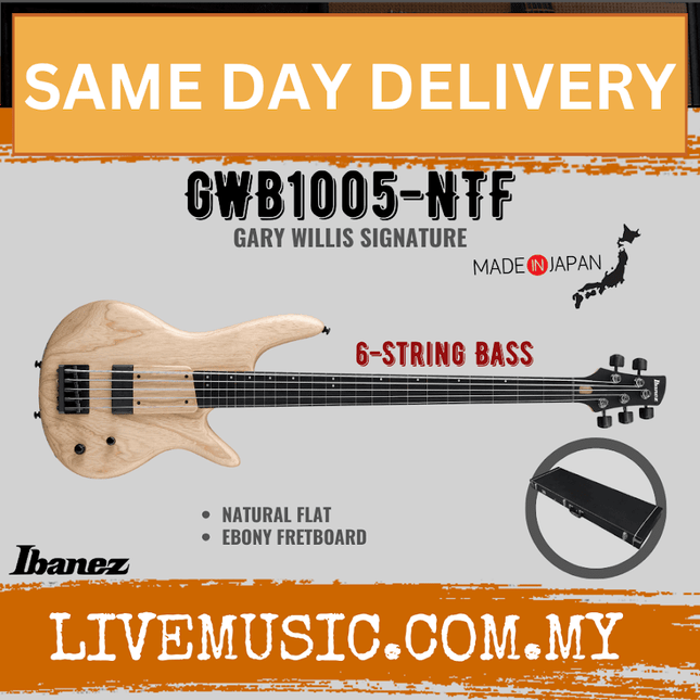 Ibanez GWB1005-NT Gary Willis Signature Series Fretless 5-String Electric Bass ( GWB1005 NT / GWB1005NT )