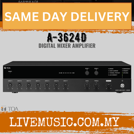 TOA A-3624D Digital Mixer Amplifier ( A3624D / A 3624D )