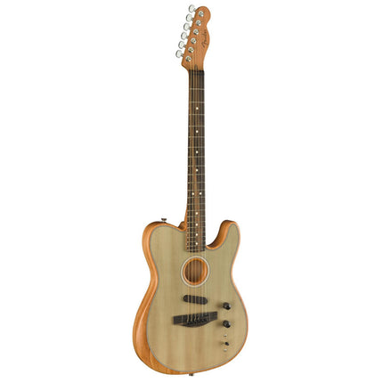 Fender American Acoustasonic Telecaster Guitar Ebony Fretboard with Bag - Sonic Gray