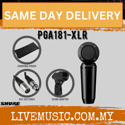 Shure PGA181-XLR Side-Address Cardioid Condenser Microphone ( PGA 181 / PGA181 )