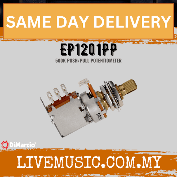 DiMarzio EP1201PP Push/Pull 500K Potentiometer (EP-1201PP/EP 1201PP)