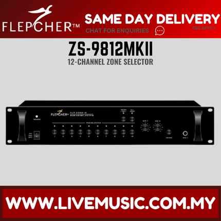 Flepcher ZS-9812 MKII 12-Channel Zone Selector ( ZS9812MKII / ZS 9812 MKII )