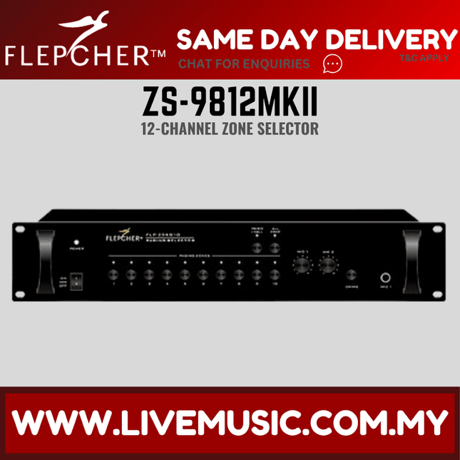 Flepcher ZS-9812 MKII 12-Channel Zone Selector ( ZS9812MKII / ZS 9812 MKII )