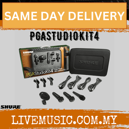 Shure PGASTUDIOKIT4 4-piece Microphone Package ( PGA Studio Kit 4 )
