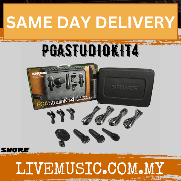 Shure PGASTUDIOKIT4 4-piece Microphone Package ( PGA Studio Kit 4 )