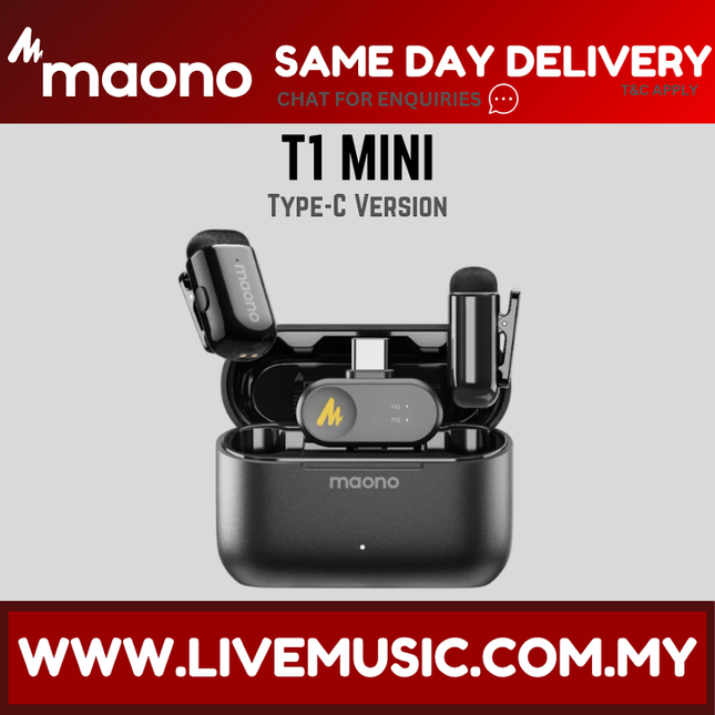 Maono T1 Mini C Wireless Lavailar Microphone
