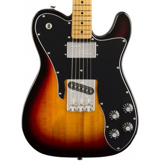 Squier Classic Vibe 70s Telecaster Custom Electric Guitar, Maple Fingerboard - 3-Tone Sunburst