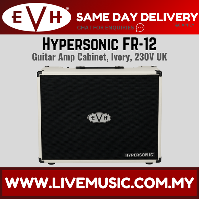 EVH 5150III Hypersonic FR12 Guitar Amp Cabinet, Ivory (FR-12/FR 12)
