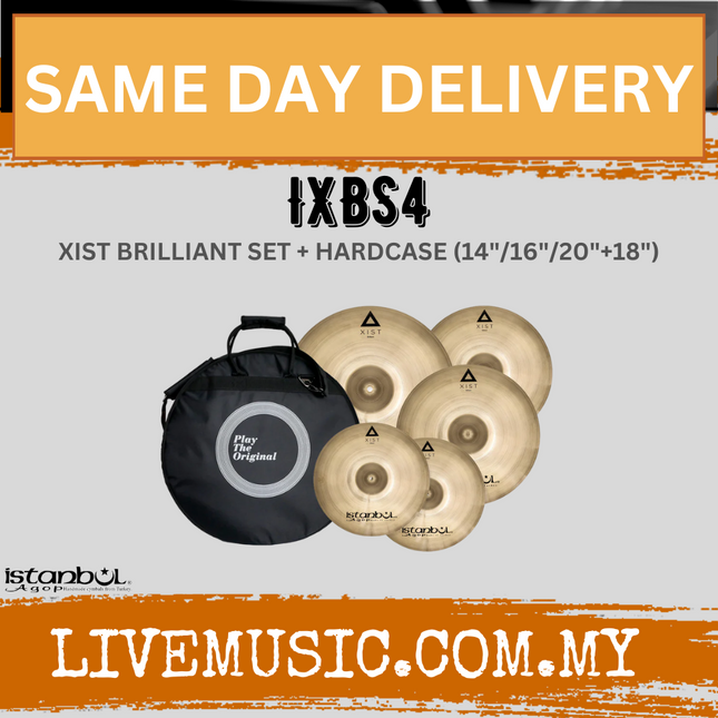 Istanbul IXBS4 XIST Series Cymbal Set Brilliant 14/16/18/20 ( IXBS-4 / IXBS 4 )