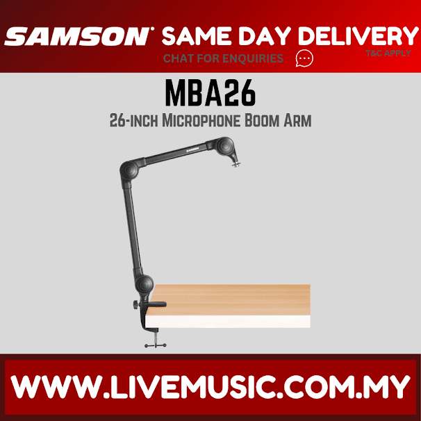 SAMSON MBA26 MICROPHONE BOOM ARM ( MBA 26 / MBA-26 )