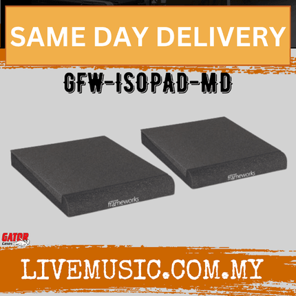Gator Frameworks Studio Monitor Isolation Pads – Medium (GFW-ISOPAD-MD)