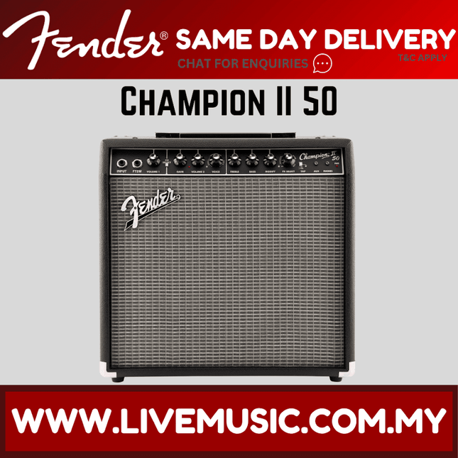 Fender Champion II 50 Guitar Combo Amplifier ( Champion 50 )