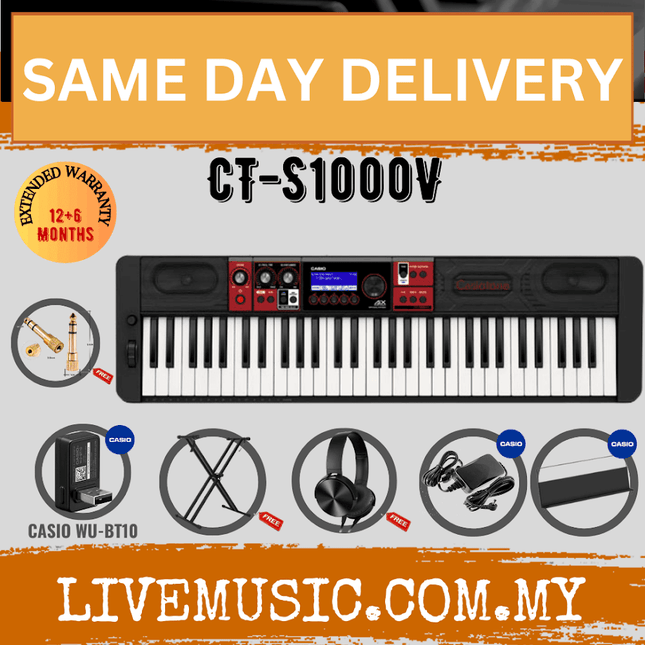 Casio Casiotone CT-S1000V 61-key Arranger Keyboard With Headphone ( CTS1000V / CT S1000V)