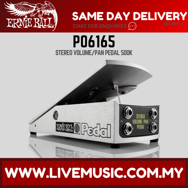 Ernie Ball P06165 500K Stereo Volume/Pan Pedal