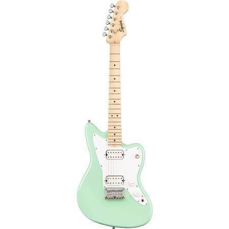 Squier Mini Jazzmaster HH Electric Guitar, Maple Fretboard - Surf Green