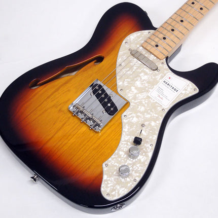 Fender Japan Heritage 60s Telecaster Electric Guitar, Maple Fretboard - 3-Tone Sunburst