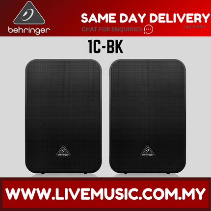 Behringer 1C-BK 100-Watt Monitor Speakers - Pair ( 1CBK / 1C BK )