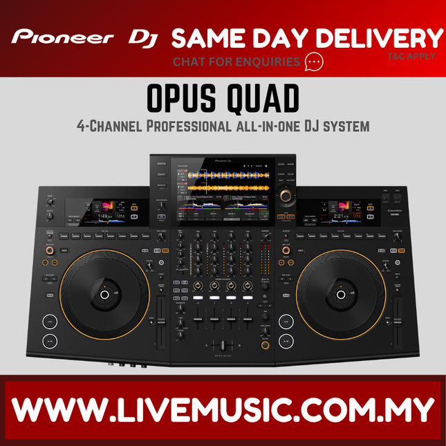 Pioneer DJ OPUS-QUAD Professional all-in-one DJ system With Monitor Speaker And Case ( OPUS QUAD / OPUSQUAD )