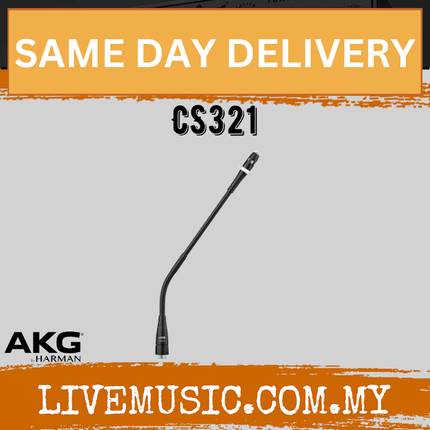 AKG CS321 12" Cardioid Condenser Gooseneck Microphone (CS 321)