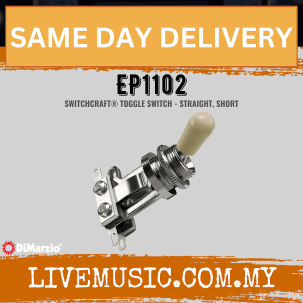 DiMarzio EP1102 Toggle Switch Straight Short (EP-1102/EP 1102)