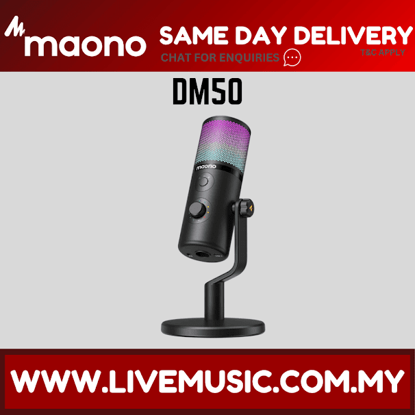 Maono DM50 USB Condenser Microphone For Game Streaming ( DM-50 DM 50 )