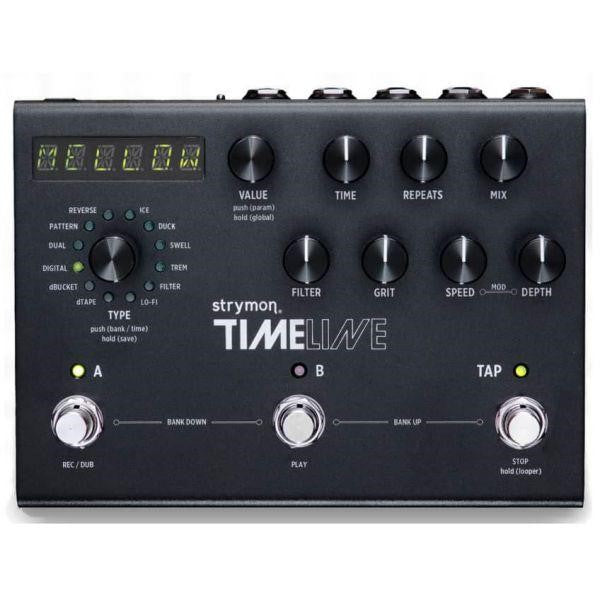 Strymon TimeLine Delay Guitar Effects Pedal, Midnight Edition