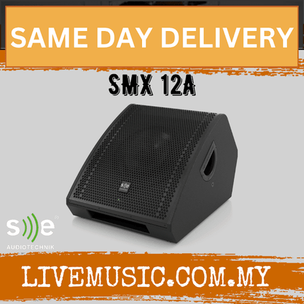SE Audiotechnik SMX 12A 12" Two way Co-Axial Active Stage Monitor Loudspeaker With DSP (SMX12A SMX-12A)