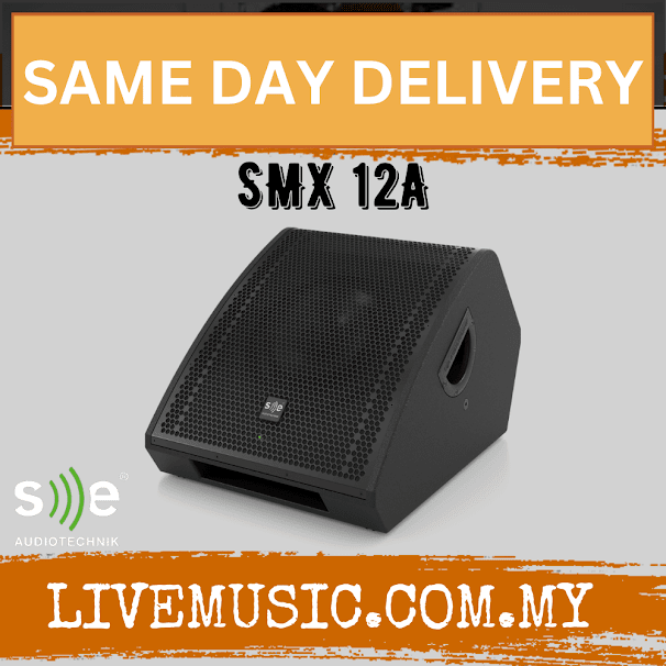 SE Audiotechnik SMX 12A 12" Two way Co-Axial Active Stage Monitor Loudspeaker With DSP (SMX12A SMX-12A)