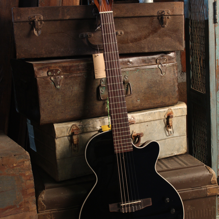 Cort Sunset Nylectric Guitar Jatoba Fretboard with Gig Bag - Black