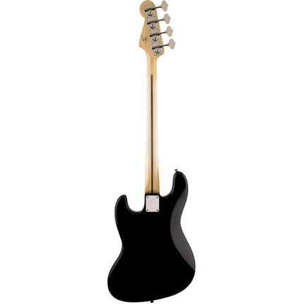 Fender Artist Geddy Lee Jazz Bass Guitar, Maple Fretboard 3-Ply White Pickguard with Gig Bag - Black