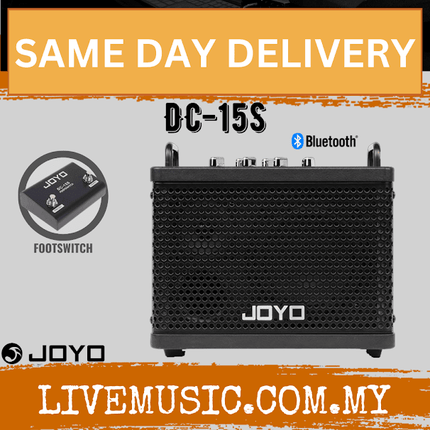 JOYO DC-15 S Guitar Amplifier with Multi FX, Looper, Bluetooth, Footswitch & Drums ( DC 15 S / DC15S )
