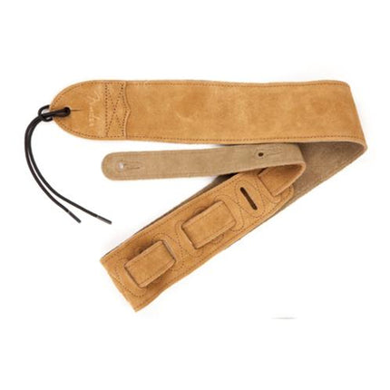 Fender 2 1/2 inch Strap Suede Electric Guitar Strap - Tan